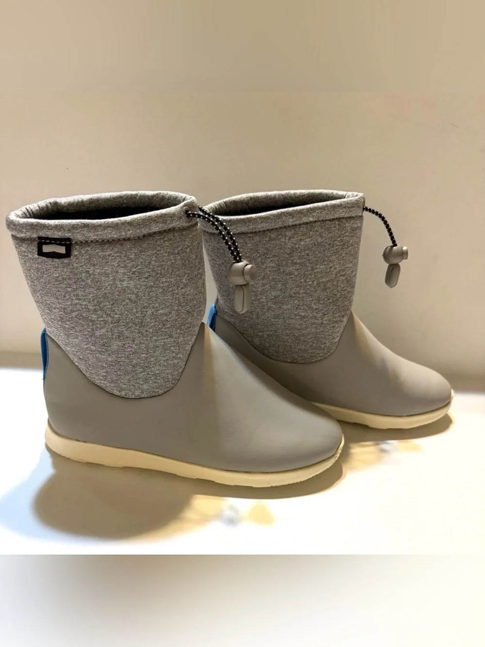 Native Gray & Blue Kids Waterproof Boot